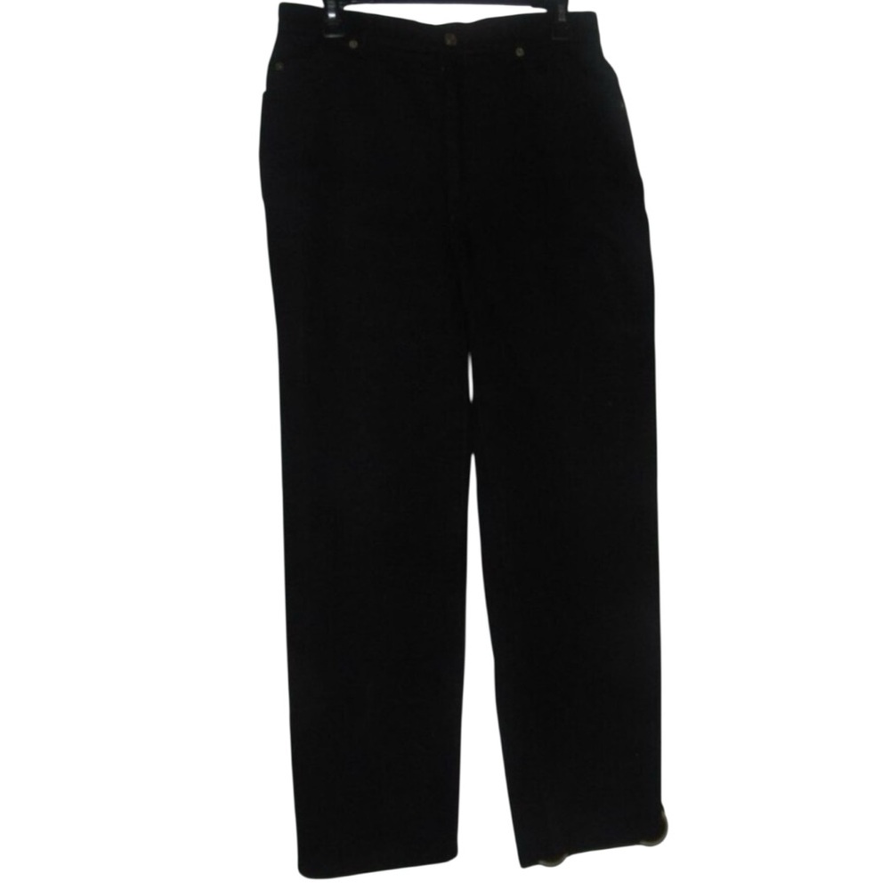 St. John Black Cotton Signature Jeans - Sz 12 - EUC